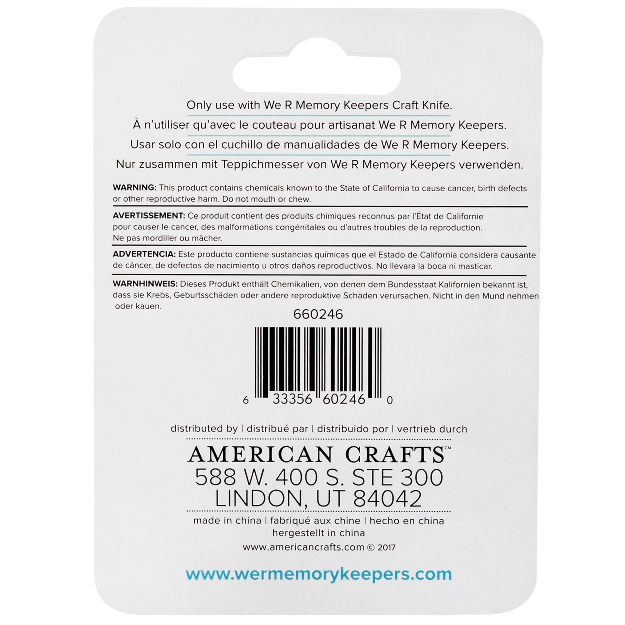 We R Memory Keepers® Craft Knife Replacement Blades, 5ct – For 6602446 & 60000461
